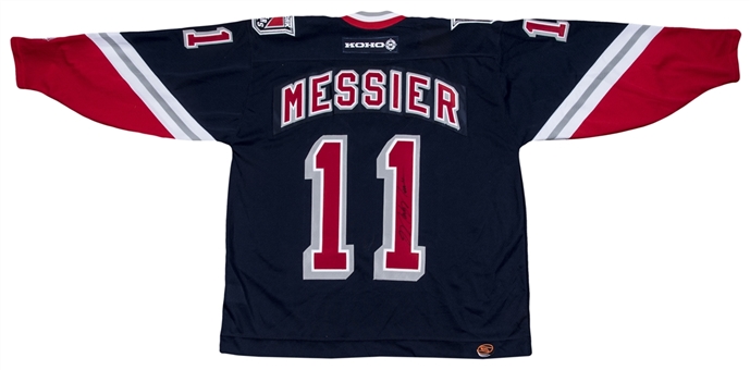 Mark Messier Signed New York Rangers Home Jersey (Kindrachuk LOA & Beckett)